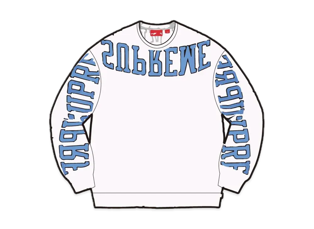 Supreme Multi Arc Crewneck "White"