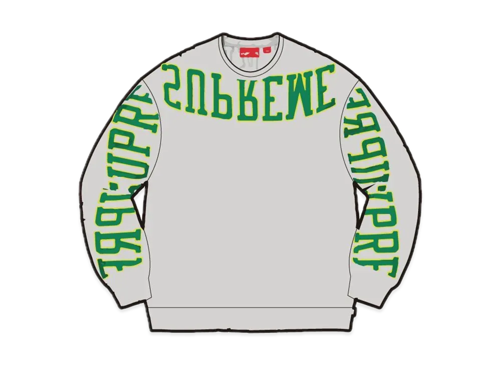 Supreme Multi Arc Crewneck "Heather Grey"