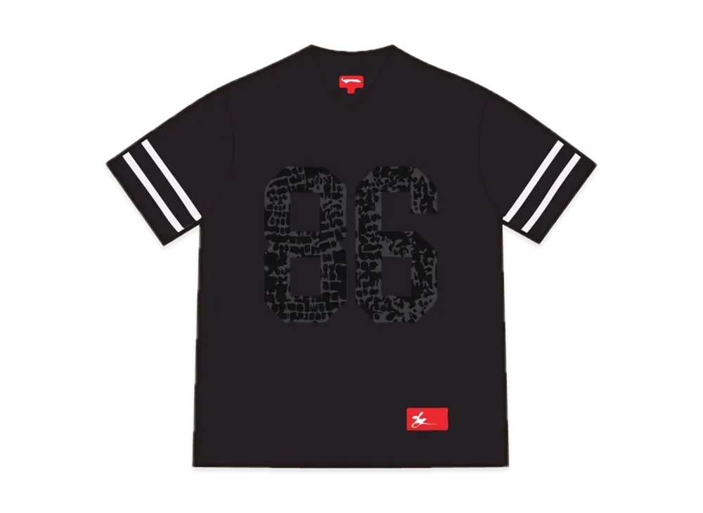 Supreme Faux Croc Football Jersey "Black"