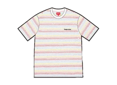 Supreme Hearts Jacquard S/S Top "White"