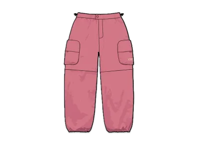 Supreme Cargo Zip-Off Cinch Pant "Dusty Pink"