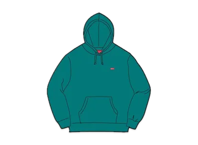 Supreme Enamel Small Box Hooded Sweatshirt "Dark Teal"