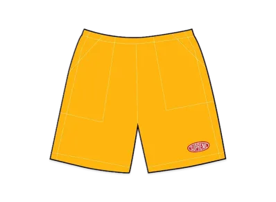 Supreme Nylon Painter Short "Yellow" (22SS)