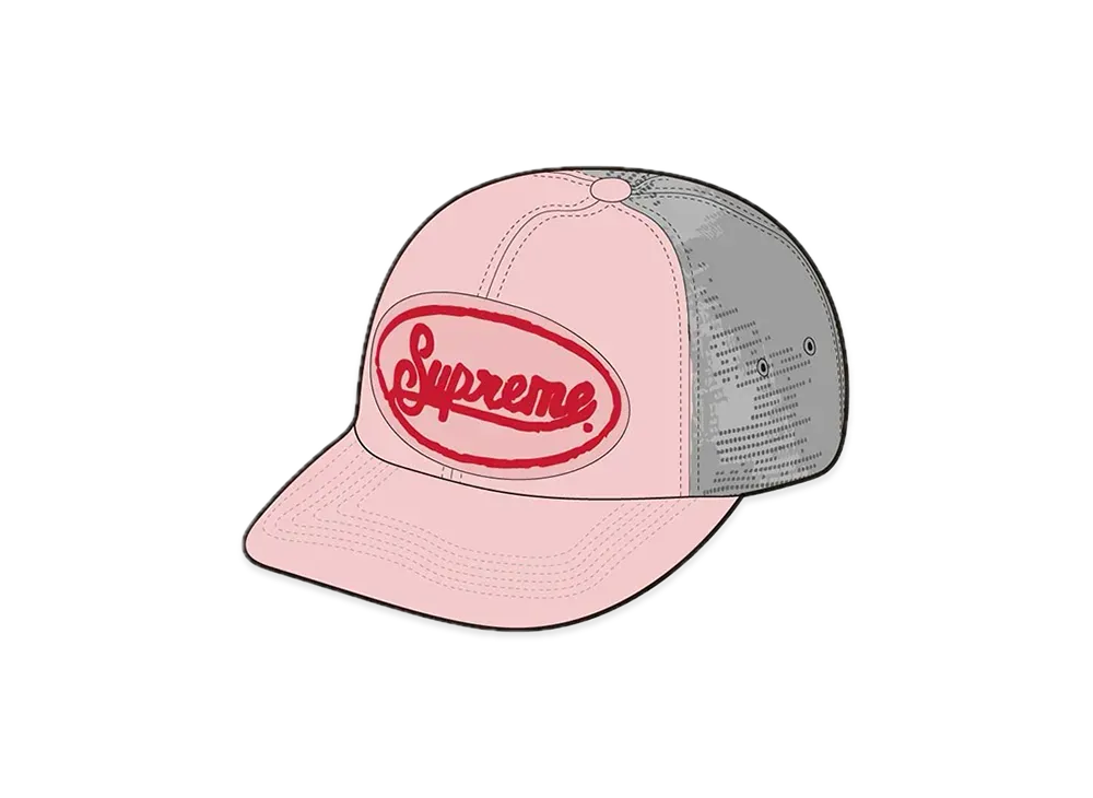 Supreme Silk Mesh Back 5-Panel "Dusty Pink"