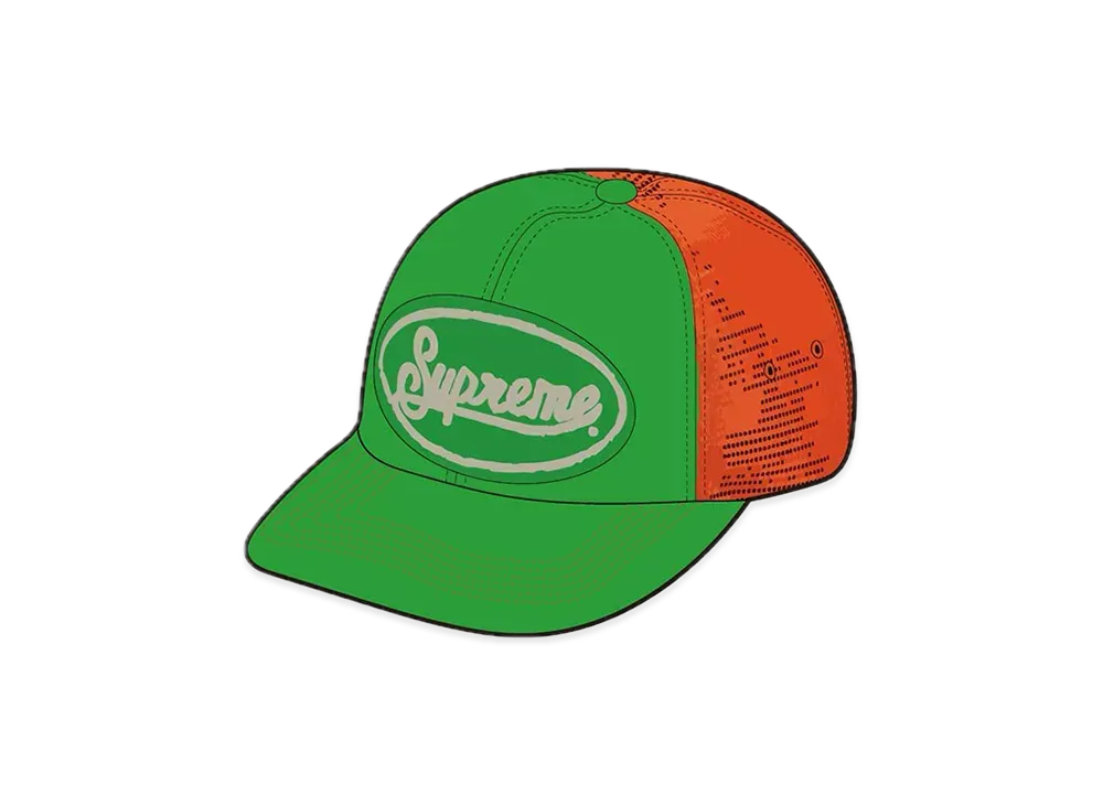Supreme Silk Mesh Back 5-Panel "Green"