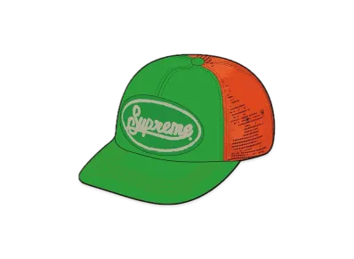Supreme Silk Mesh Back 5-Panel "Green"
