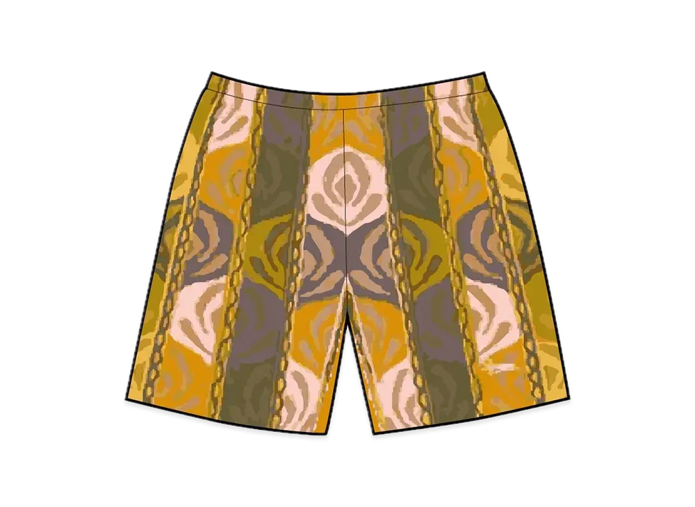 Supreme Abstract Textured Knit Short "Dark Olive"