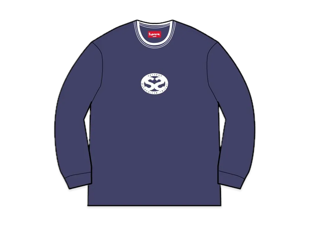 Supreme Double S Crewneck "Washed Navy"