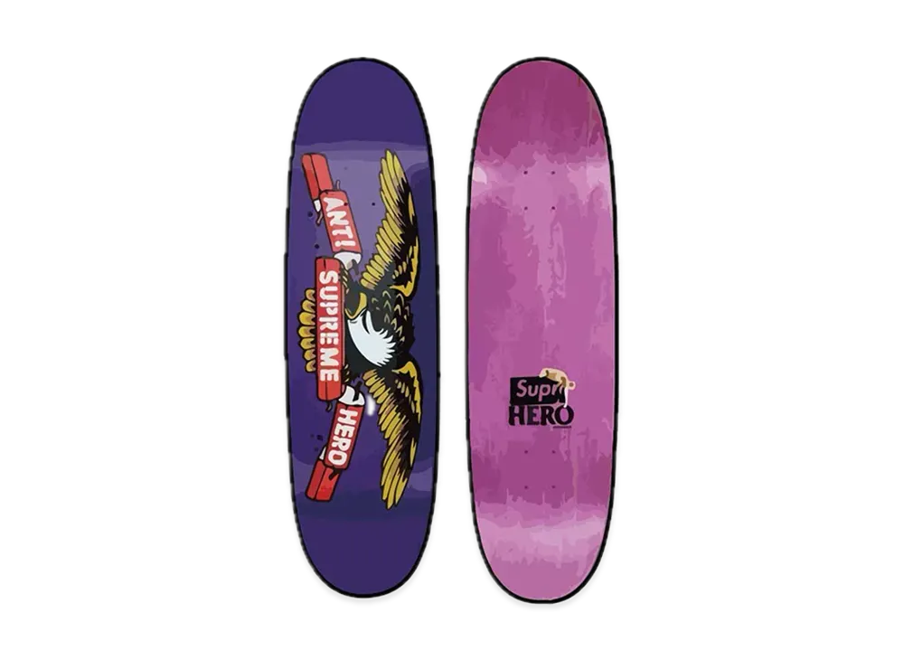 Supreme / ANTIHERO Curbs Skateboard 