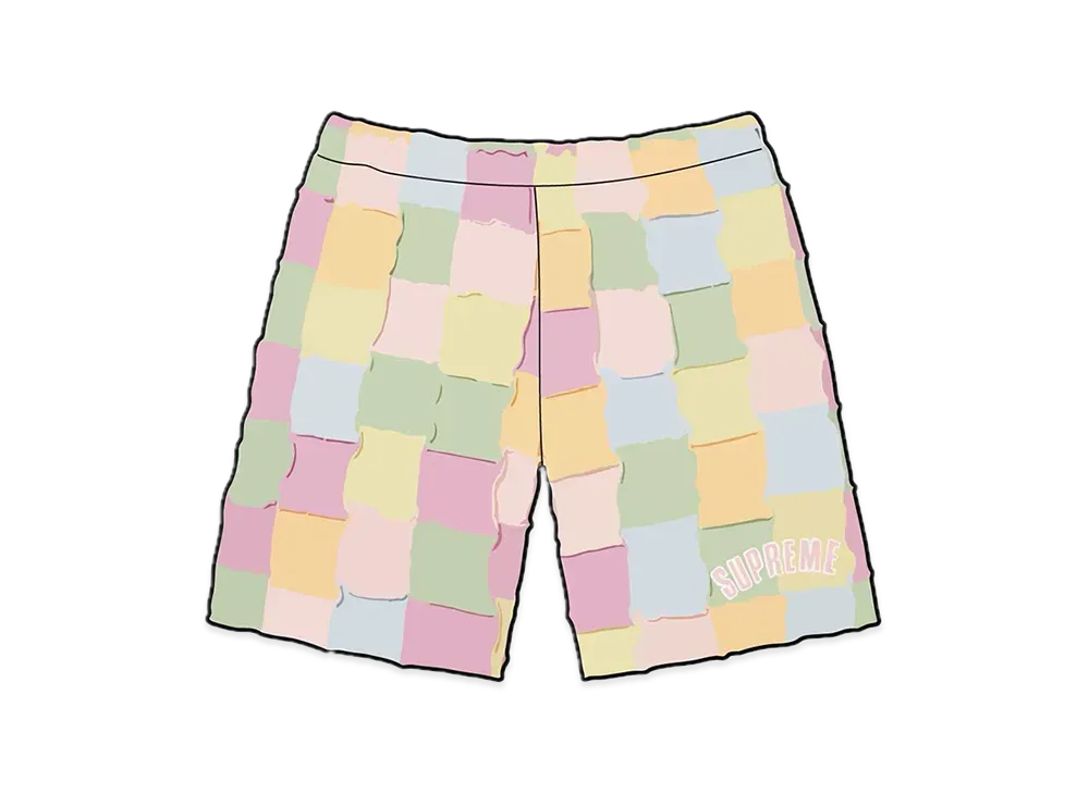 Supreme Reverse Patchwork Sweatshort 