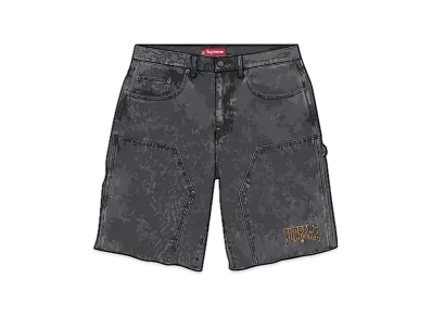 Supreme Cutoff Double Knee Denim Painter Short "Black"
