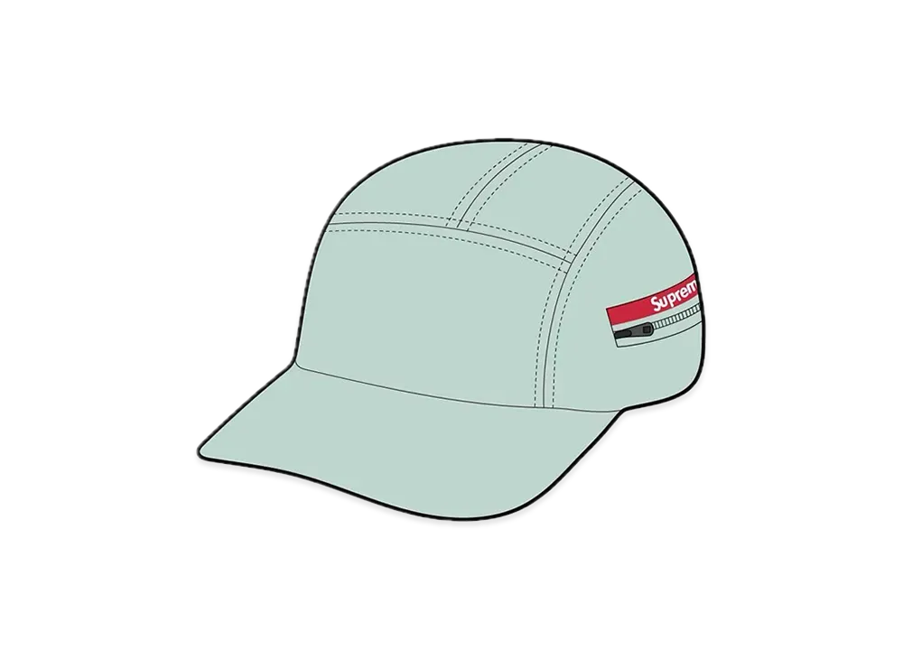 Supreme Zip Pocket Camp Cap "Mint"