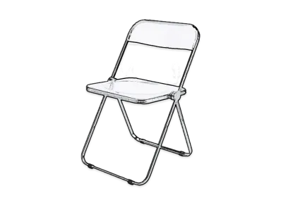 Supreme x Anonima Castelli Plia Chair "Silver"