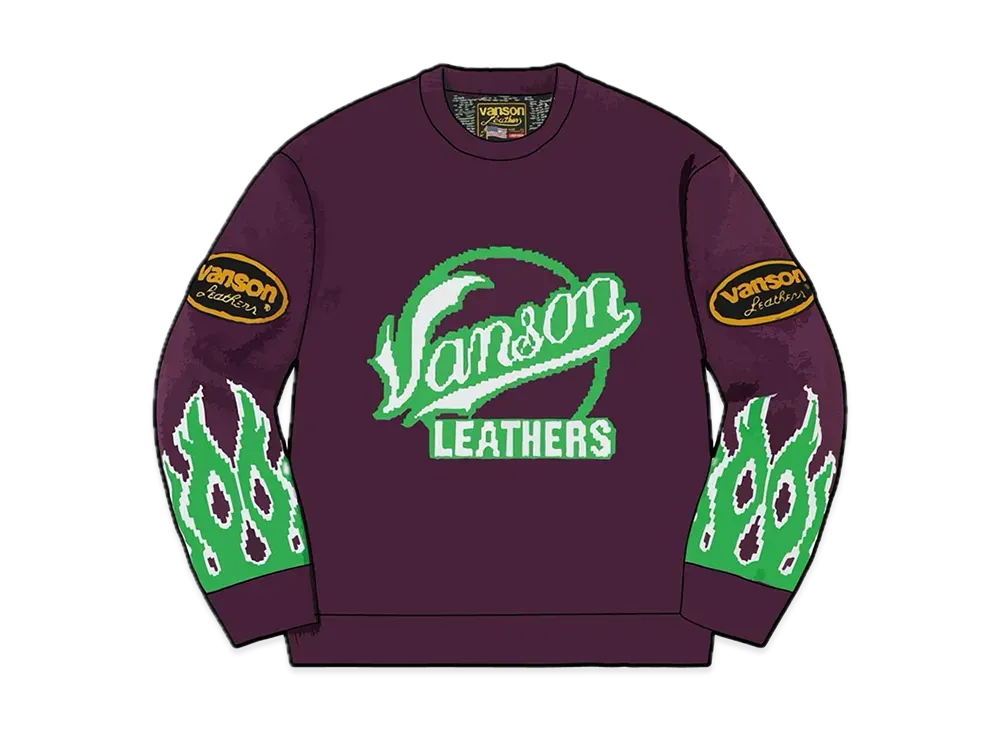 L Supreme Vanson Leathers Sweater セーター Supreme Vanson Leathers Sweater (SS22) - $198