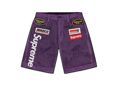 Supreme / Vanson Leathers Cordura Mesh Short "Purple"
