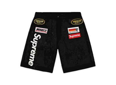 Supreme / Vanson Leathers Cordura Mesh Short "Black"