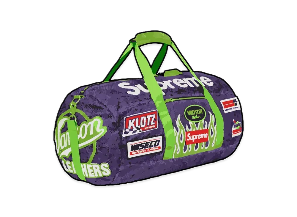 Supreme / Vanson Leathers Cordura Mesh Duffle Bag "Purple"