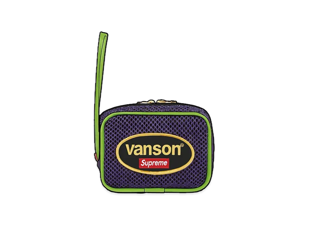 Supreme x Vanson Leathers Cordura Mesh Wrist Bag "Purple"