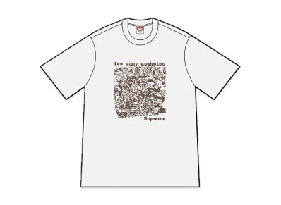Supreme Too Many Assholes Tee "Ash Grey"