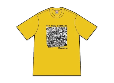 Supreme Too Many Assholes Tee "Yellow"