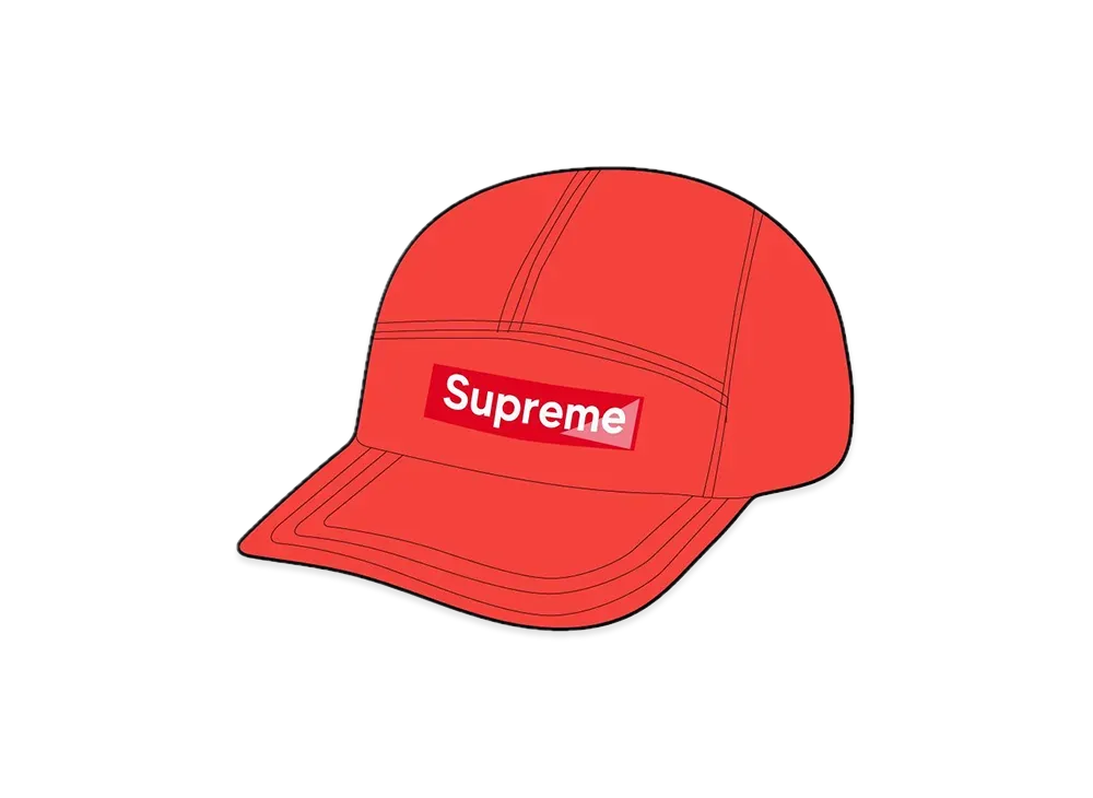 Supreme Inset Gel Camp Cap "Red"