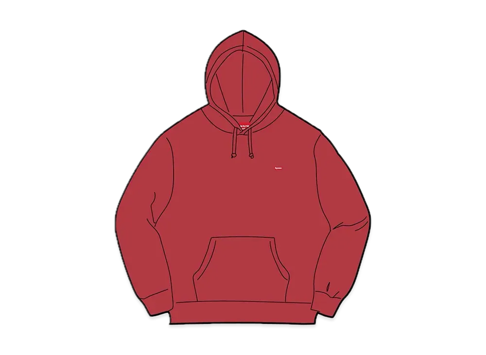 Supreme Small Box Hooded Sweatshirt "Red" (23SS)