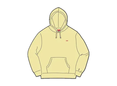 Supreme Small Box Hooded Sweatshirt "Light Yellow" (23SS)