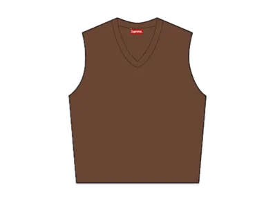 Supreme Sweatshirt Vest "Brown"