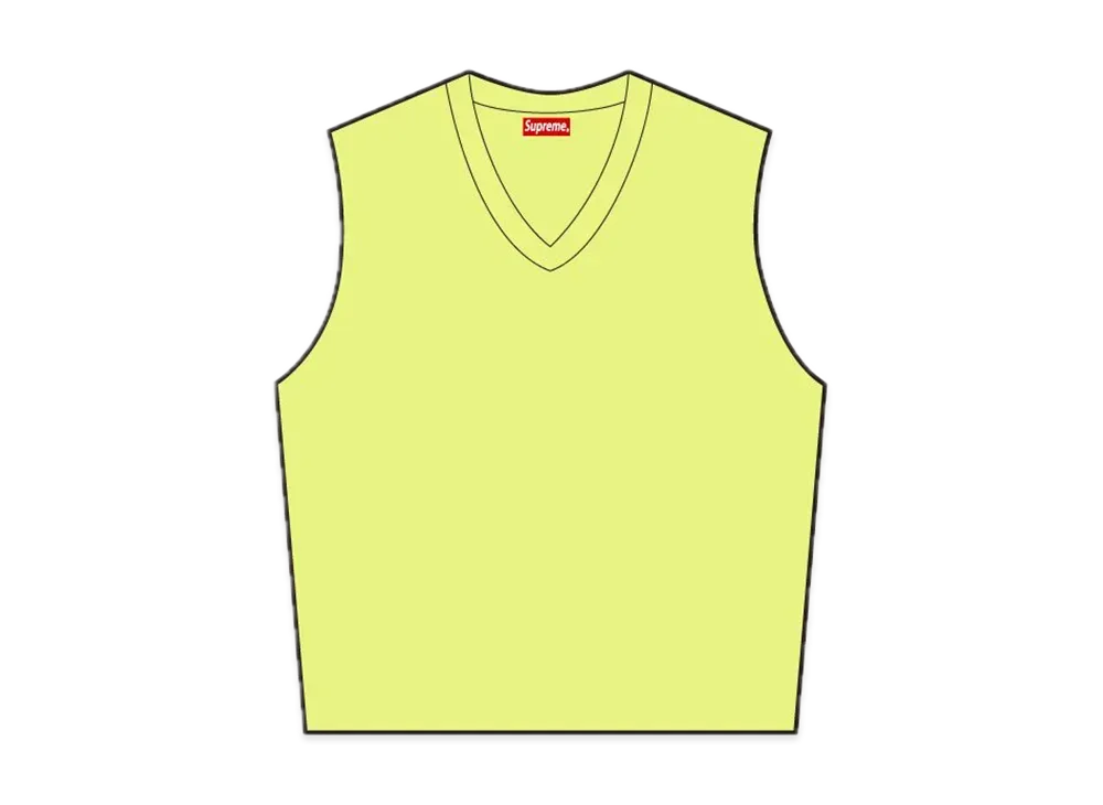 Supreme Sweatshirt Vest "Lime"