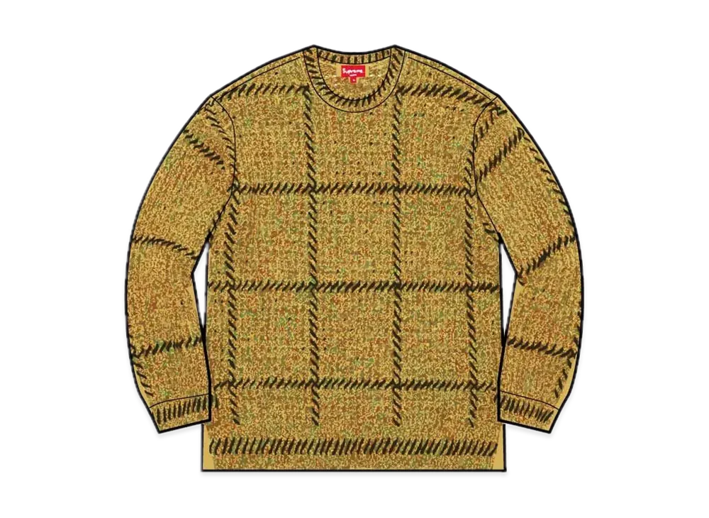 Supreme Quilt Stitch Sweater "Yellow"