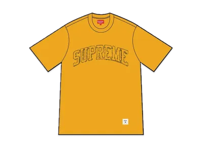 Supreme Sketch Embroidered S/S Top "Yellow"