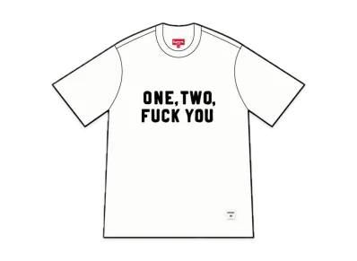 Supreme One Two Fuck You S/S Top "White"