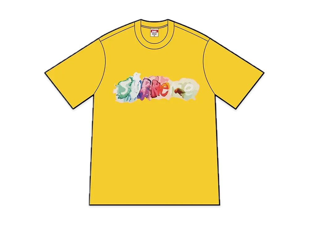 Supreme Watercolor Tee "Yellow"