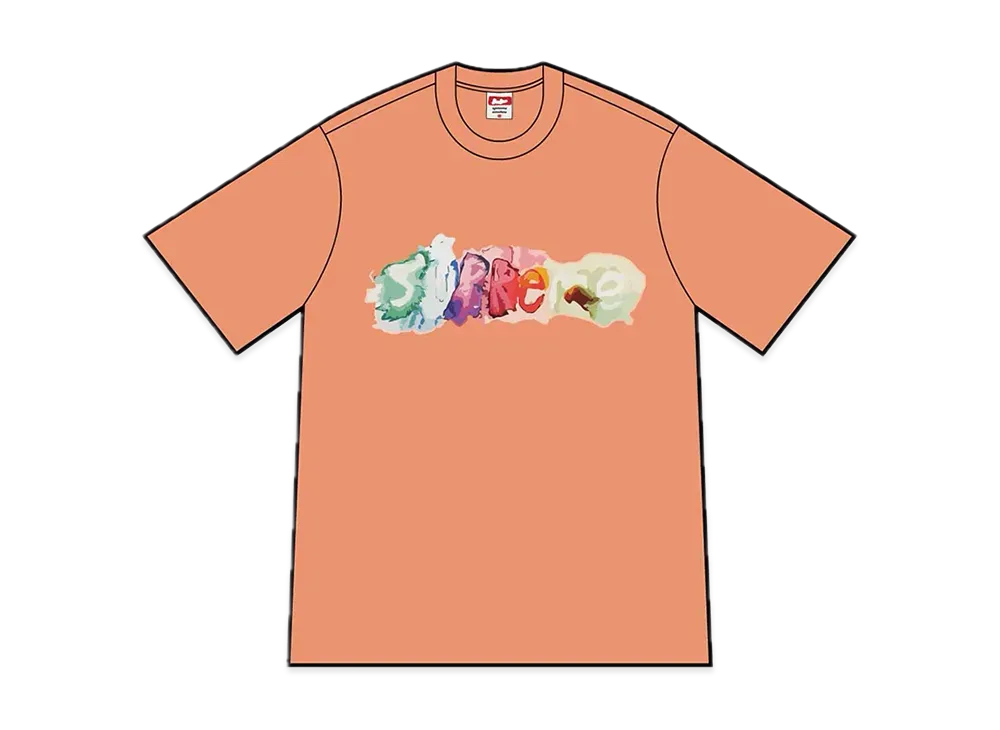 Supreme Watercolor Tee "Peach"
