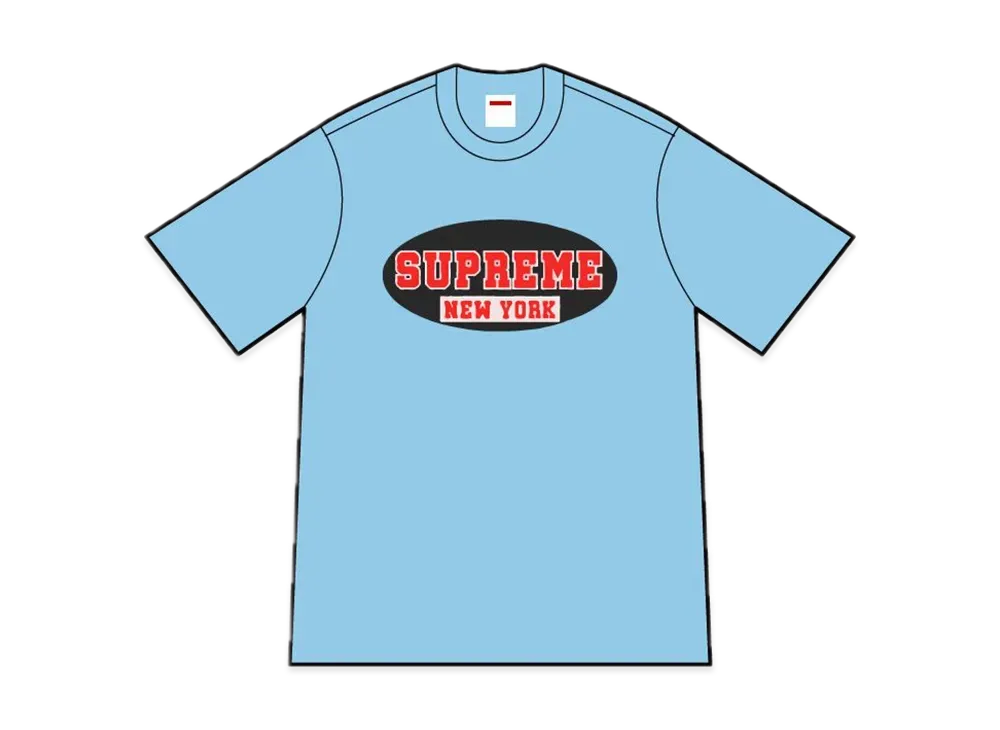 シュプリーム ニューヨーク Tシャツ "ブライト ブルー"