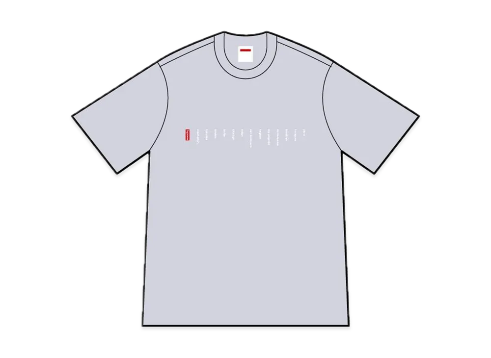 Supreme Location Tee "Heather Grey"