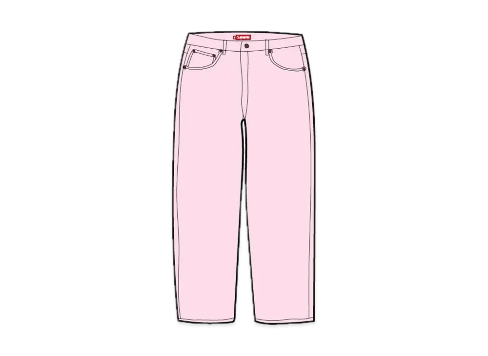 Supreme Regular Jean "Pink"(23SS)