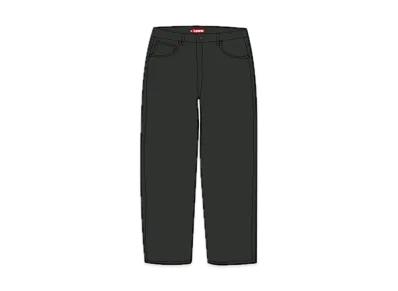 Supreme Regular Jean "Washed Black"(23SS)