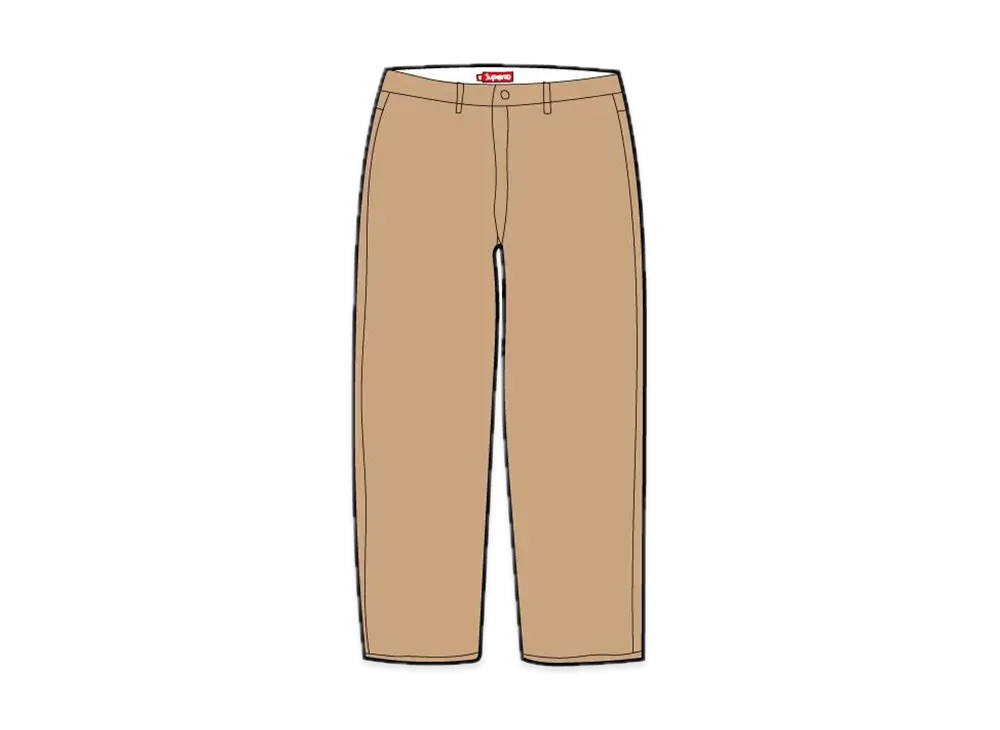 シュプリーム ストライプ ワークパンツ ベージュ　チノパン　ブラウン 楽天市場】Supreme シュプリーム パンツ T/Cツイル ストライプ