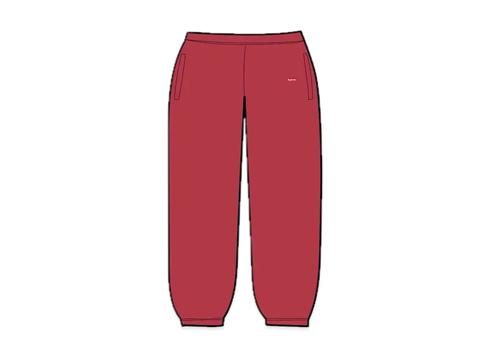 Supreme Small Box Sweatpant "Red"(23SS)