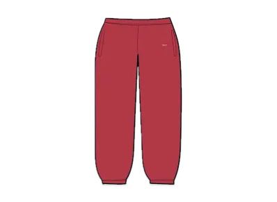 Supreme Small Box Sweatpant "Red"(23SS)