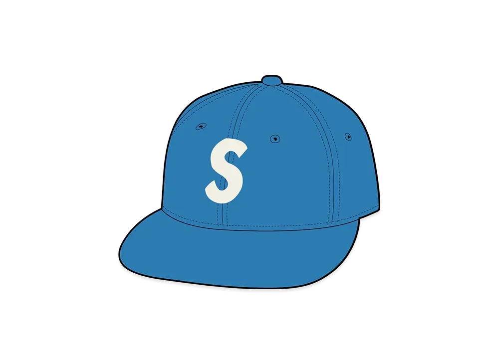 Supreme Ebbets S Logo Fitted 6-Panel "Light Blue"
