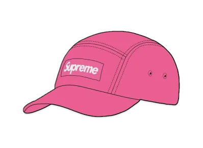Supreme Washed Chino Twill Camp Cap "Pink"(23SS)
