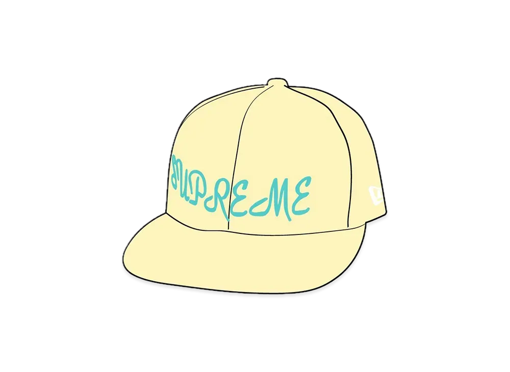 Supreme Script New Era "Pale Yellow"