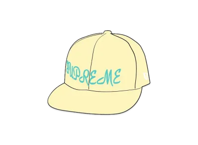 Supreme Script New Era "Pale Yellow"