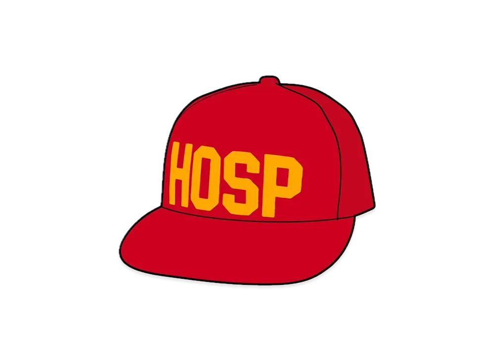 Supreme Hosp Mesh Back 5-Panel "Red"