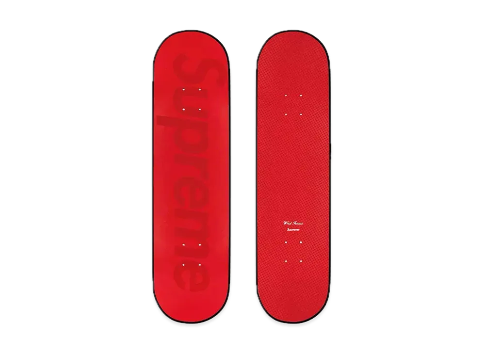 Supreme Tonal Box Logo Skateboard "Red 8.25 x 32"