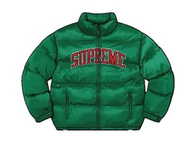 Supreme Mesh Jersey Puffer Jacket "Green"