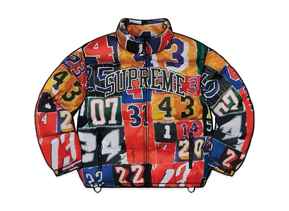 Supreme Mesh Jersey Puffer Jacket "Multi"