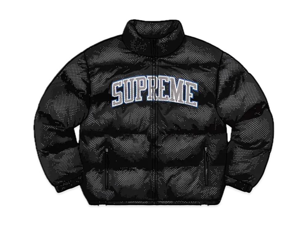 Supreme Mesh Jersey Puffer Jacket "Black"